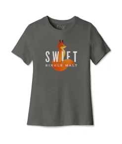 Nayked Apparel T-Shirts>Women'S Ridiculously Soft Relaxed Fit 100% Cotton Graphic T-Shirt | Swift Single Malt