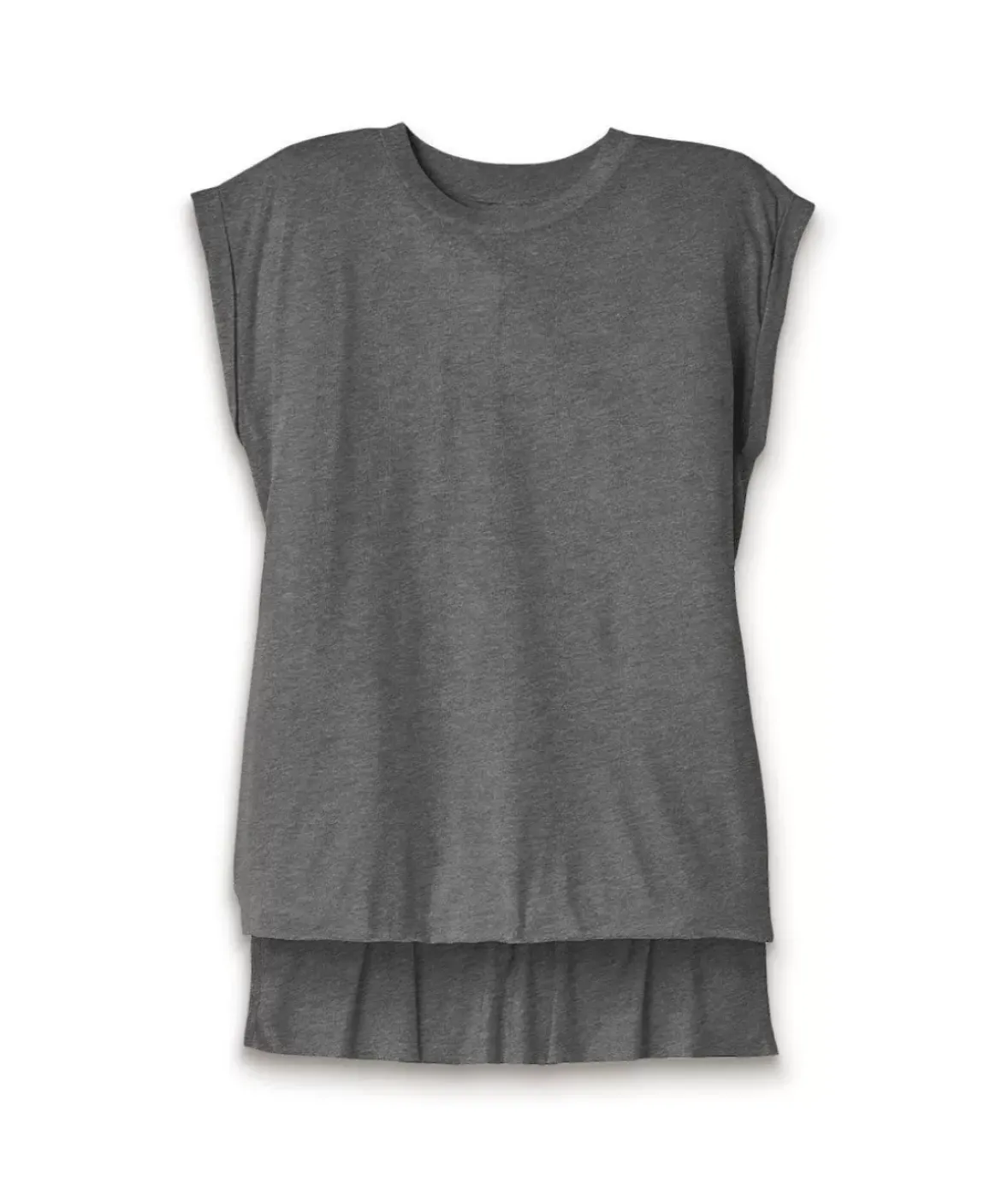 Nayked Apparel Tops>Women'S Ridiculously Soft Flowy Rolled Cuffs Muscle Tee