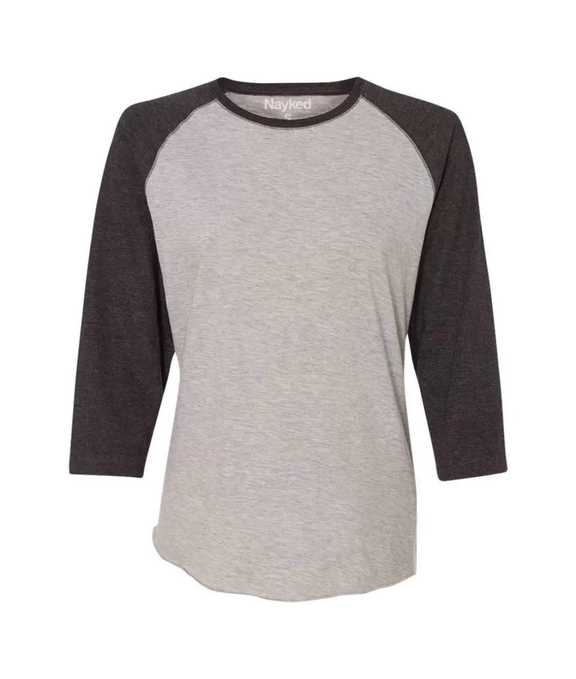 Nayked Apparel T-Shirts>Women'S Ridiculously Soft Midweight Baseball Tee