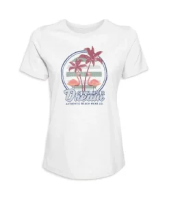 Nayked Apparel T-Shirts>Women'S Ridiculously Soft 100% Cotton Graphic Tee | Summer Dream