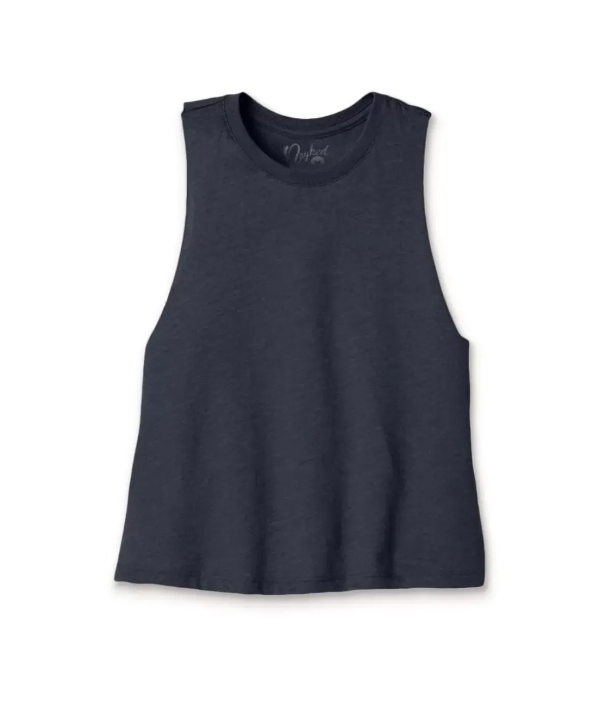 Nayked Apparel Tank Tops>Women'S Ridiculously Soft Cropped Racerback Muscle Tank