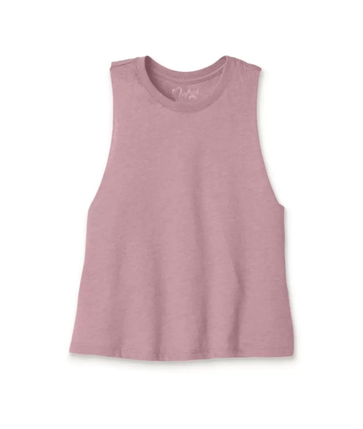Nayked Apparel Tank Tops>Women'S Ridiculously Soft Cropped Racerback Muscle Tank