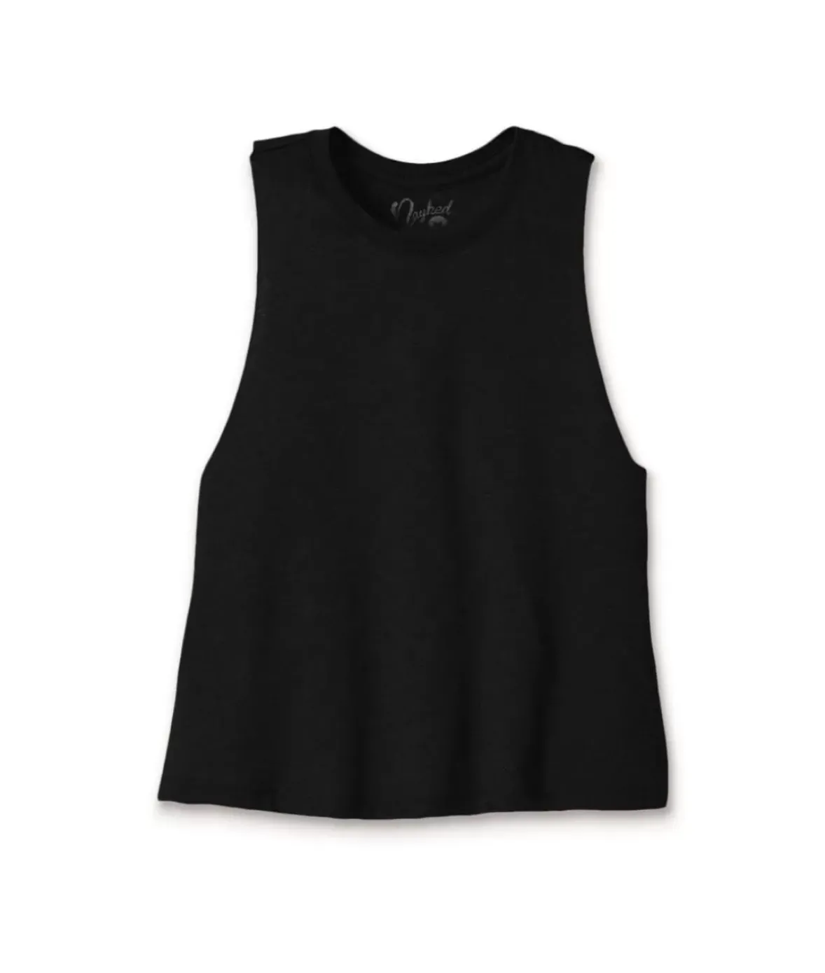 Nayked Apparel Tank Tops>Women'S Ridiculously Soft Cropped Racerback Muscle Tank