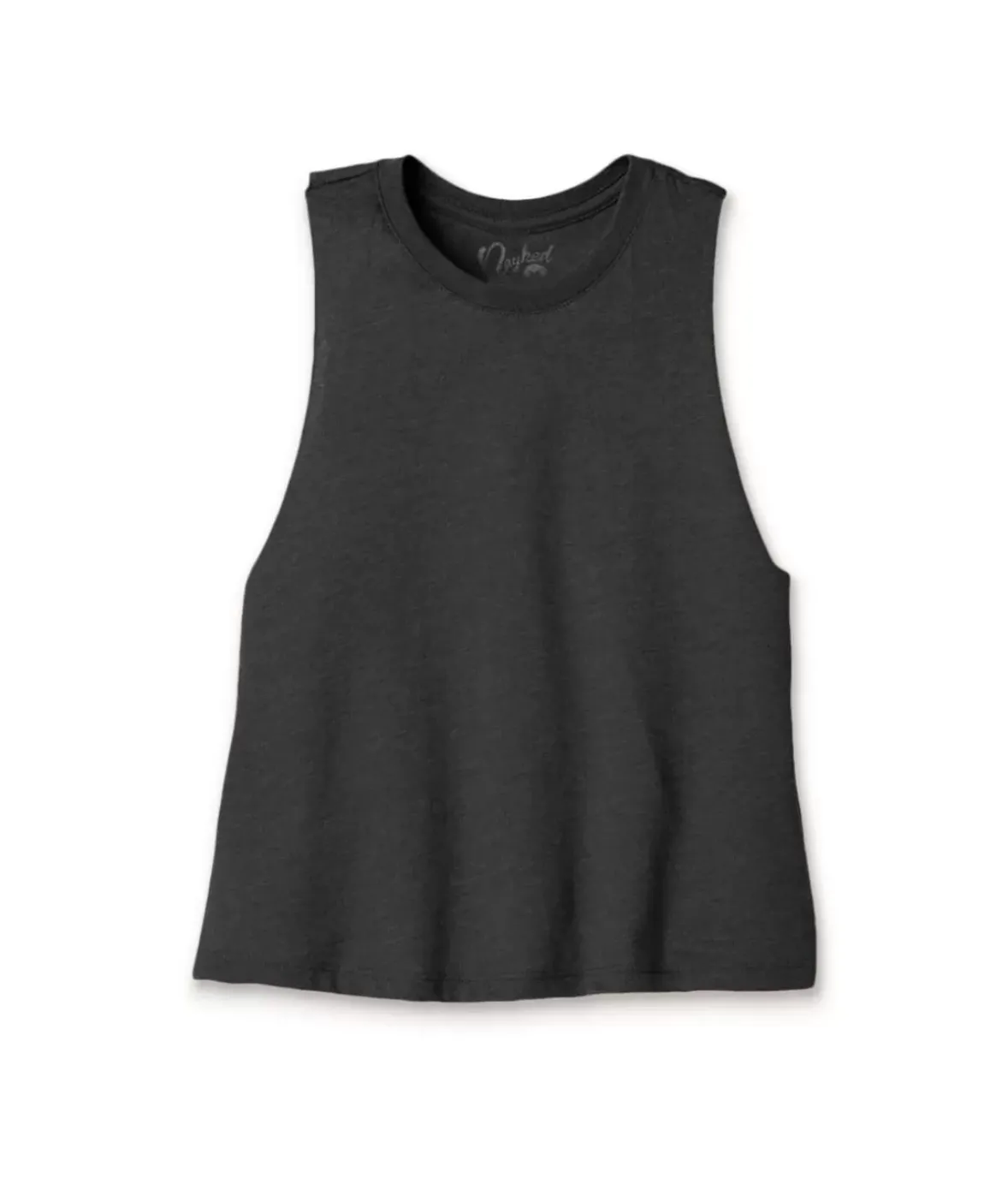 Nayked Apparel Tank Tops>Women'S Ridiculously Soft Cropped Racerback Muscle Tank