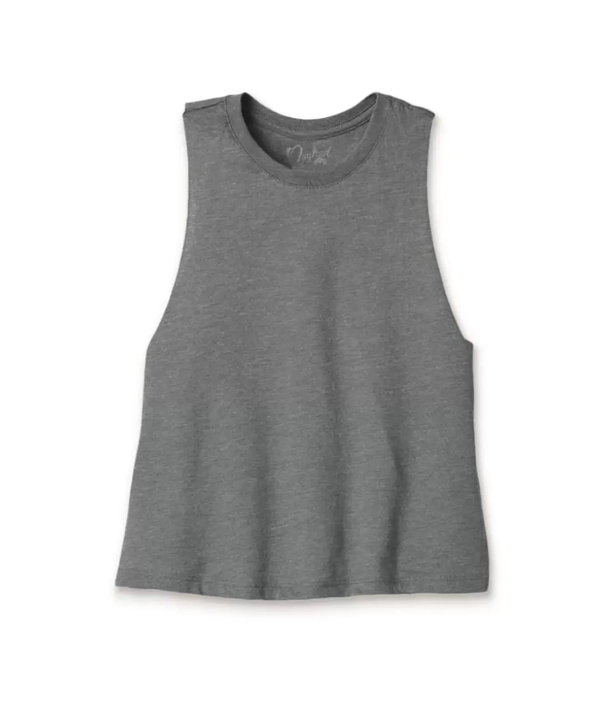 Nayked Apparel Tank Tops>Women'S Ridiculously Soft Cropped Racerback Muscle Tank