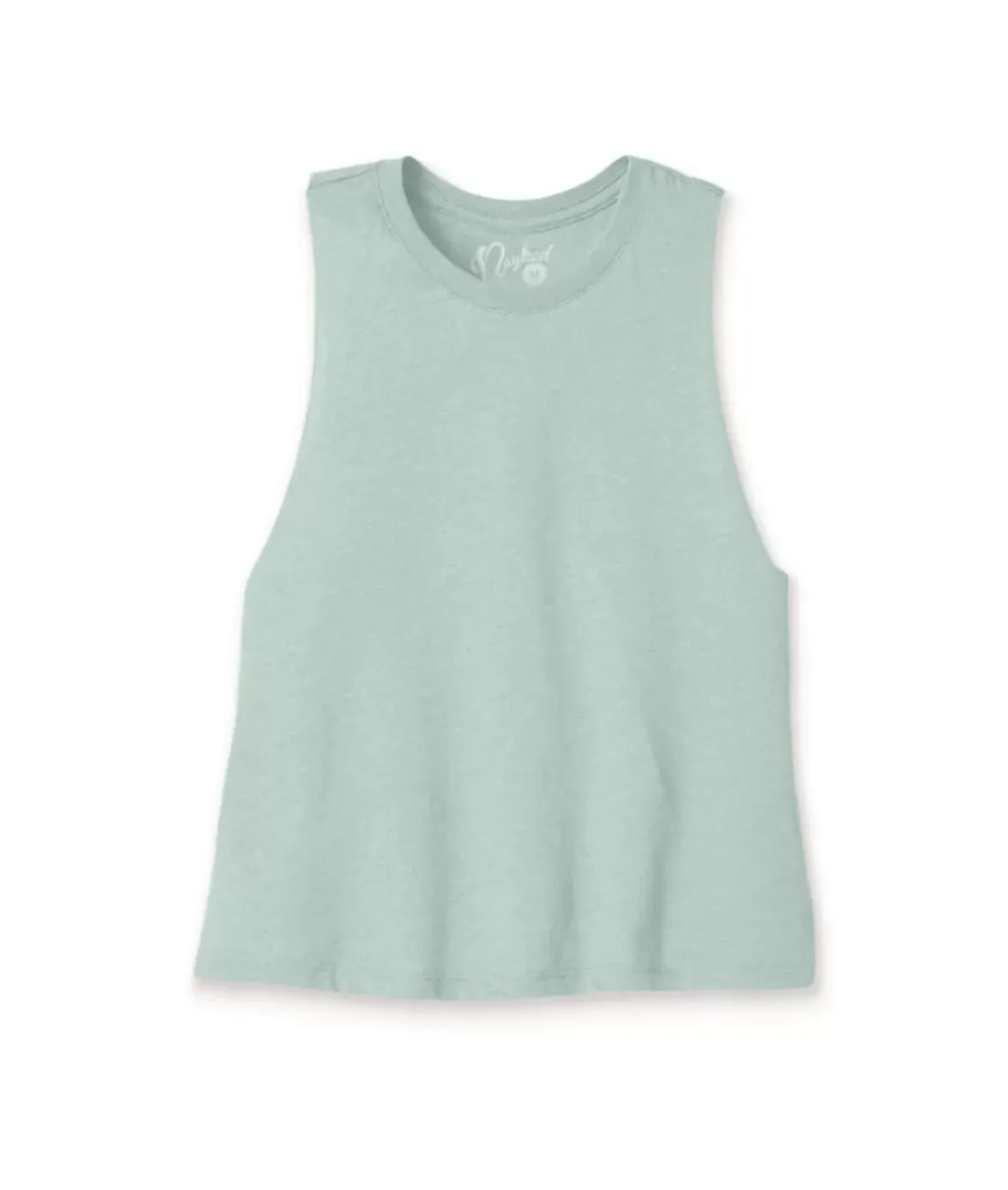 Nayked Apparel Tank Tops>Women'S Ridiculously Soft Cropped Racerback Muscle Tank