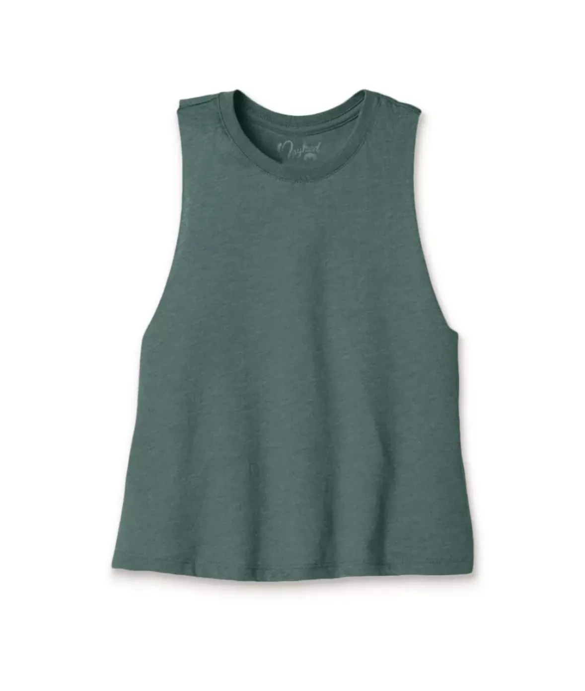 Nayked Apparel Tank Tops>Women'S Ridiculously Soft Cropped Racerback Muscle Tank