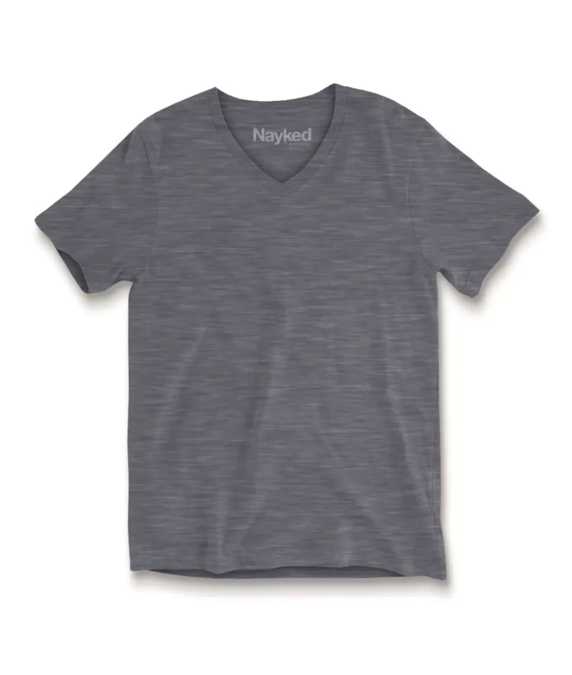Nayked Apparel Tops>Women'S Short Sleeve Slub Jersey V-Neck T-Shirt