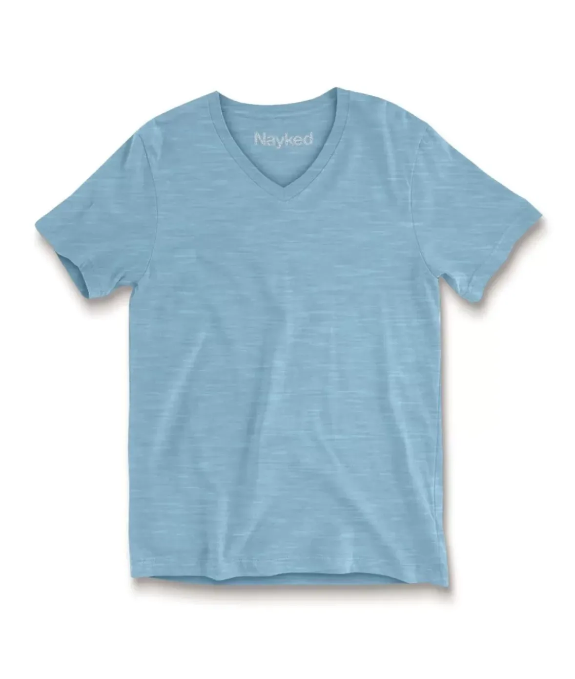 Nayked Apparel Tops>Women'S Short Sleeve Slub Jersey V-Neck T-Shirt