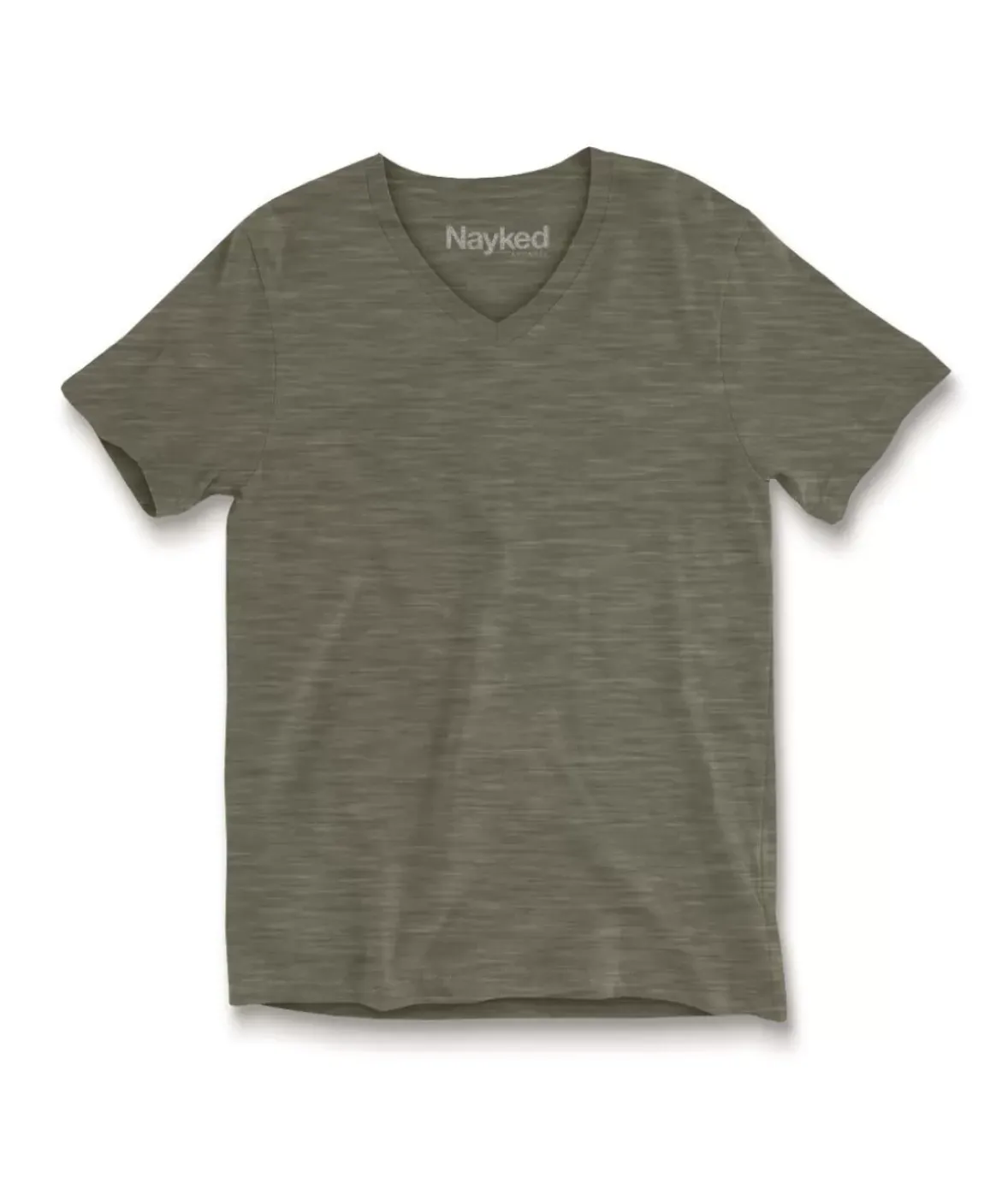 Nayked Apparel Tops>Women'S Short Sleeve Slub Jersey V-Neck T-Shirt