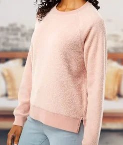 Nayked Apparel Hoodies & Sweatshirts>Women'S Snuggly Soft Reverse Fleece Sweatshirt