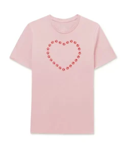 Nayked Apparel T-Shirts>Women'S Soft Go-To Graphic T-Shirt | Trailing Paws Heart