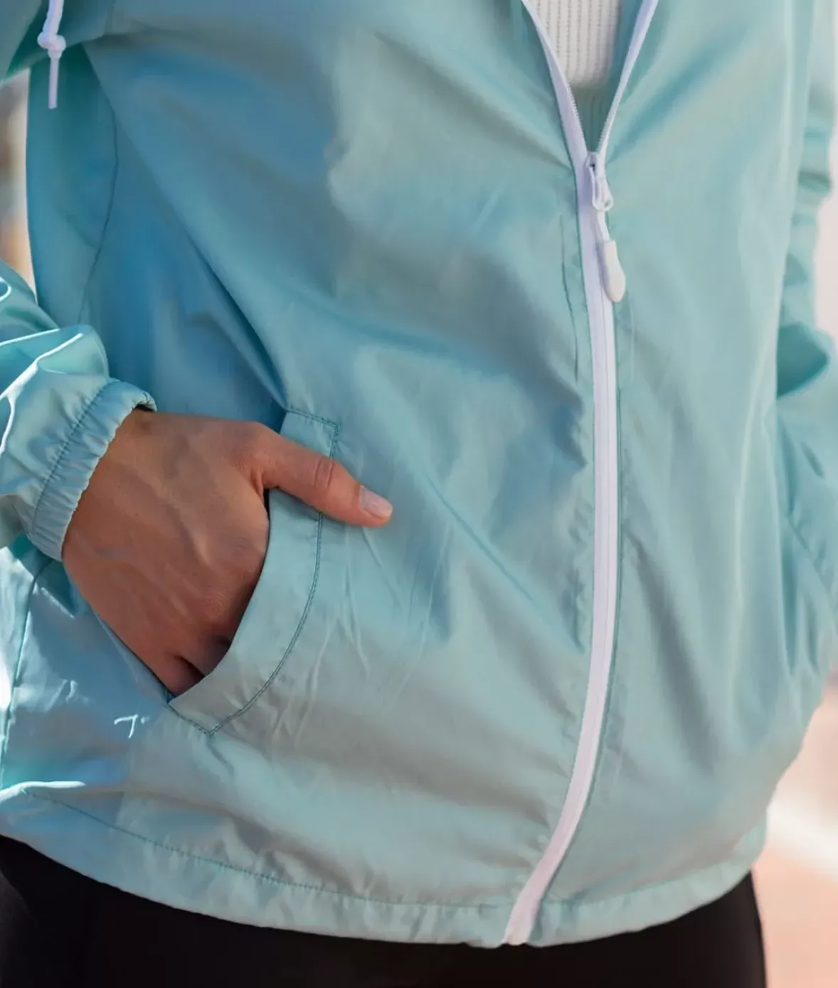 Nayked Apparel Hoodies & Sweatshirts>Women'S Soft Lightweight Oversized Full-Zip Windbreaker Jacket
