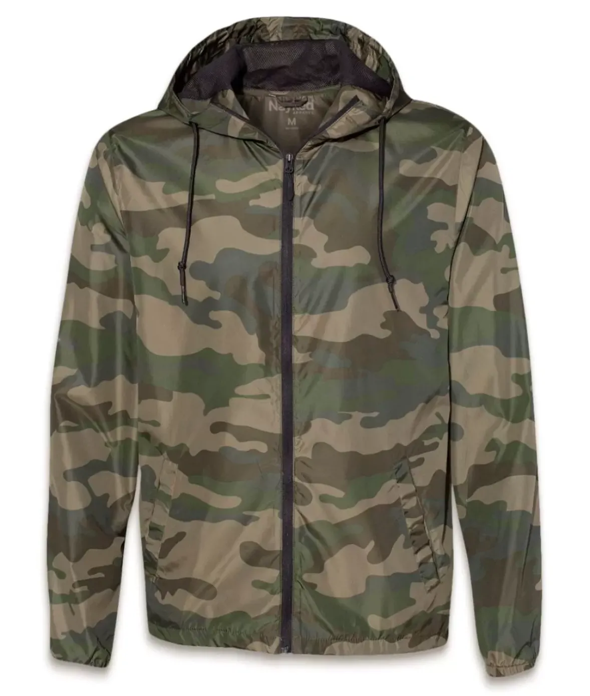 Nayked Apparel Outerwear>Women'S Soft Lightweight Oversized Full-Zip Windbreaker Jacket