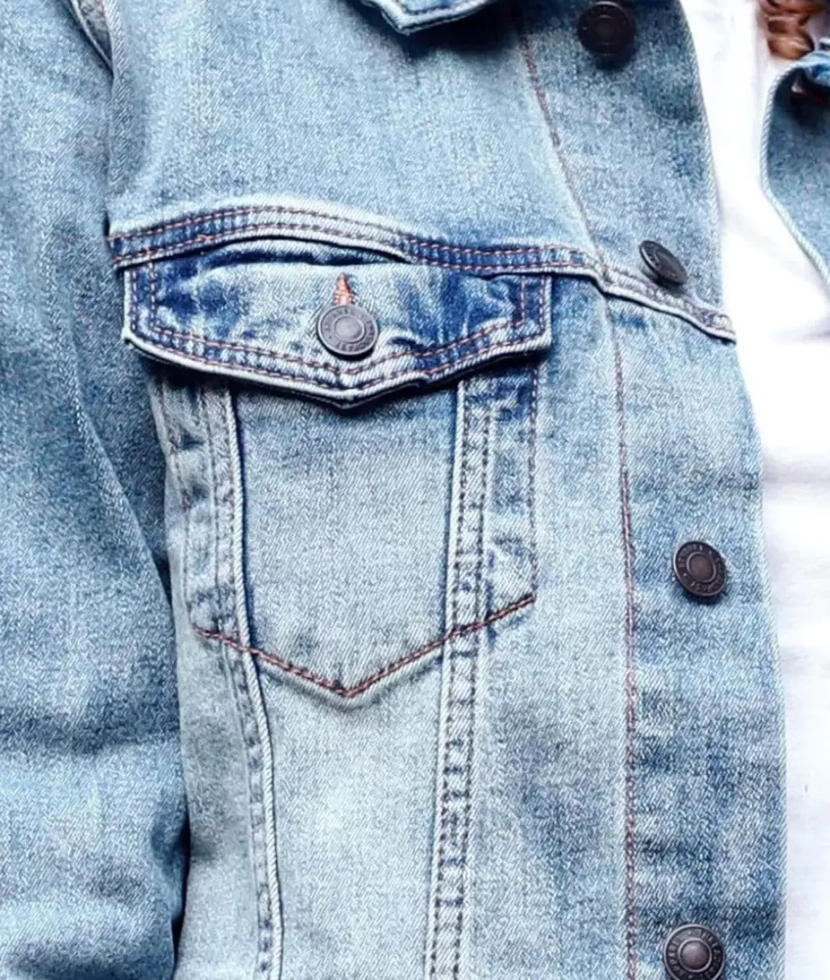 Nayked Apparel Cardigans & Sweaters>Women'S Soft Oversized Vintage Denim Jacket