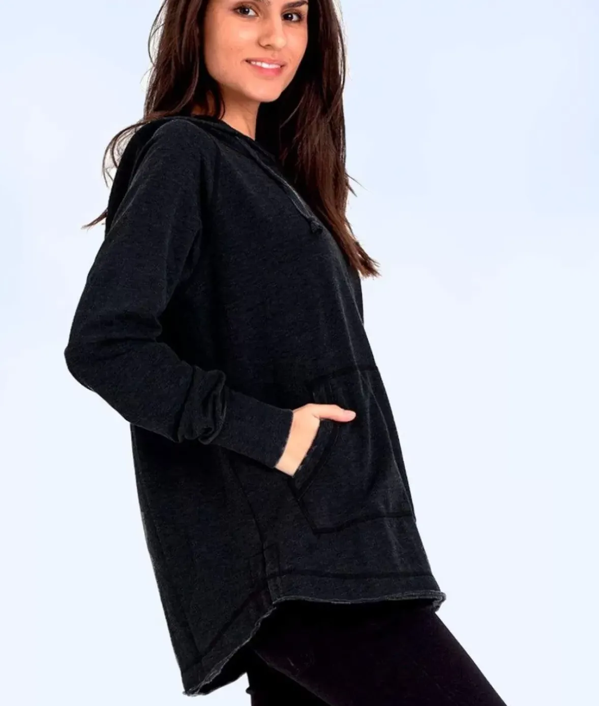 Nayked Apparel Athleisure>Women'S Soft Tunic Fleece Hoodie